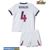 Paris Saint-Germain Lucas Beraldo #4 Auswärts Trikotsatz Kinder 2026-27 Kurzarm (+ Kurze Hosen)
